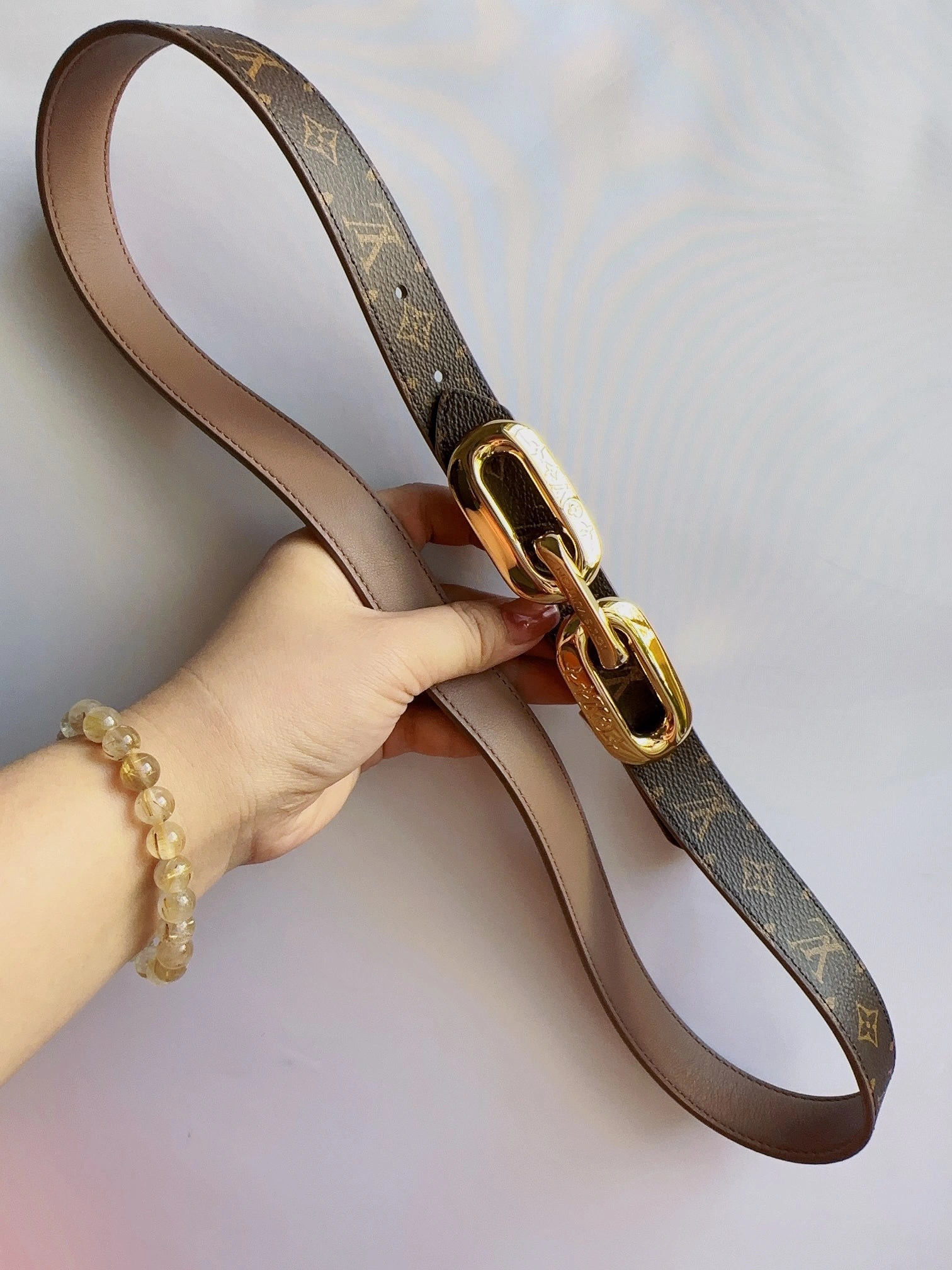 Barbara- M0710U 2.5CM three piece--reversible cowhide item:C-S042K1825